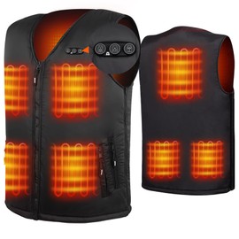 ARRIS Heated Vest for Men, 7.4V Electric Size Adjustable Heating Vest for Hunting, Camping
