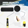 Threlaco 3 Pcs 9 Inch Drywall Compound Roller Cover with