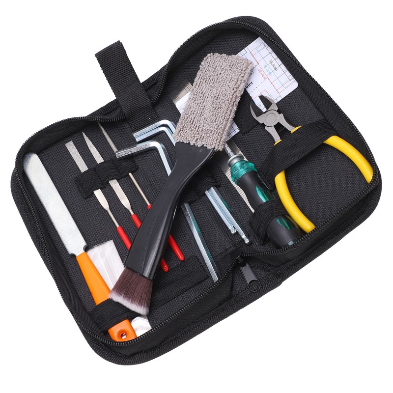 Guitar Repairing Tool Kit Maintenance Files with Carry Bag for