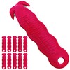 Klever Innovations KCJ-1R Safety Cutter, Advanced Plastic Polymers, 4-5/8”, Red