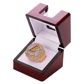 Championship Ring Display Case Box Holder Storage 1 Slot Hole Single for Football/Baseball/Basketball/Hockey/High School/Class/Graduate/College/Team/Father's Souvenir Sports Championship Ring