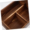ULTECHNOVO Rustic Wooden Storage Box with Multi Compartment Design Versatile