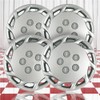 Brighter Design Set of 4 14" Push-on Silver Hubcaps for