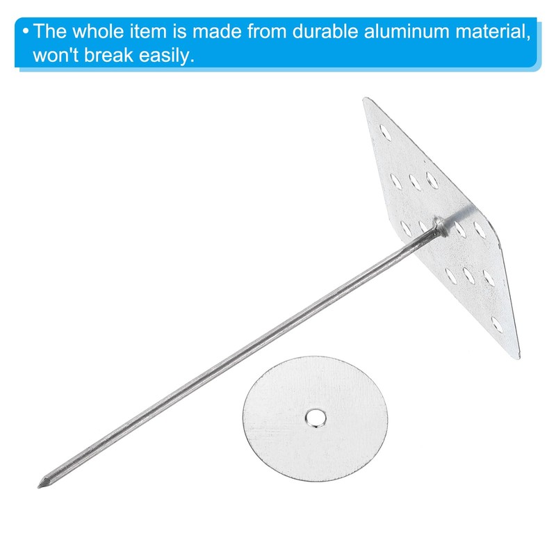 PATIKIL 5.9 Inch Perforated Insulation Pins with Round Washers, 50