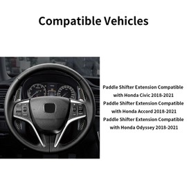 T-carbon Paddle Shifters Extension fits for Acura,Real Carbon Fiber Shift Paddle Compatible with Honda Accord Sport,Civic CR-V TLX Paddle Shifters Extensions Accessories