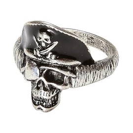 Pirate Captain Skull Ring Fancy Dress