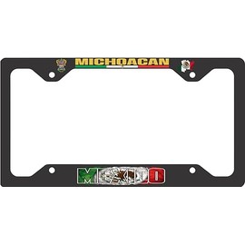 Generic Michoacan Mexico Aluminum License Plate Frame Novelty Tag Holder Cover