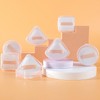 Fan-shaped Mochi Makeup Puff with Case Triangular Type 10ea