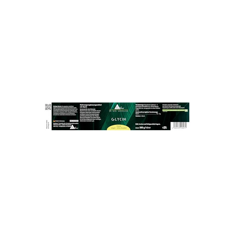 Glycine Powder Dr. Michalzik, 500 g Powder