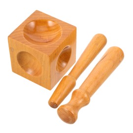 IWOWHERO Multi-Functional Jewelry Punch Tool DIY Jewelry Making Kit Wooden Doming Dapping Blocks