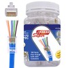 ITBEBE Paquete de 100 Conectores RJ45 de Paso A Través