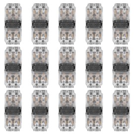 15pcs Low Voltage Electronic Connectors 2 Way Automotive Wire Connectors I Type 2 Pins Wire Terminals for Car