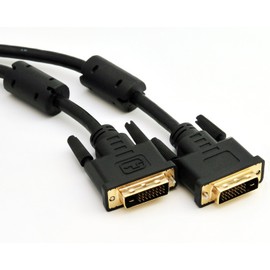 Rhomb UTECH – Premium DVI To DVI Cable Dual Link DVI-D 24 + 1/Gold Plated/HDTV resolution up to 2560x1600/Ferrite Core for Interference-Free Transmission/OFC Copper Conductor/x.v. Colour black black DVI zu DVI: 1.5m