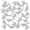 Beistle Silver Glittery Shark Confetti - 1 Pack