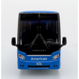 Iconic Replicas Prevost H345 Intercity Bus Landline-American Livery 1/87 Scale-HO Scale Dimensions 5" Long, 1" Wide & 1" Tall New in The Box Well Detailed Both Inside and Out Rare!
