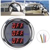2in 3‑In‑1 Meter Cooling Water Temperature Oil Pressure Fuel Level