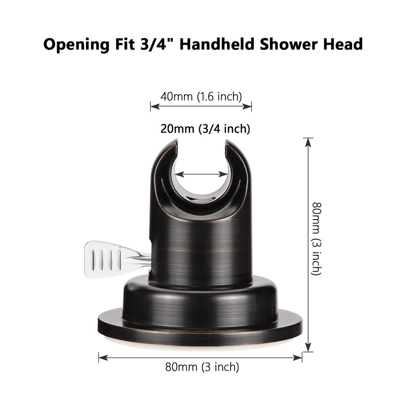 BOPai ORB Suction Shower Head Holder, Relocatable Handheld Showerhead holder,
