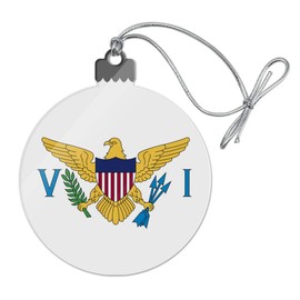 GRAPHICS & MORE Virgin Islands US Territory Flag Acrylic Christmas Tree Holiday Ornament