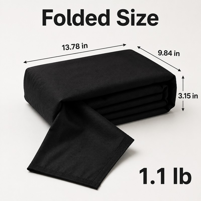 Black Lawnmower Cover for Outdoor Storage - Waterproof Anti-UV Rainproof