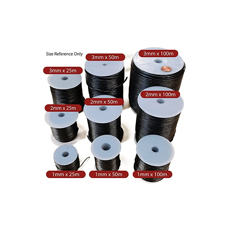 Natural Genuine Leather Round Cord - 2mm X 25m