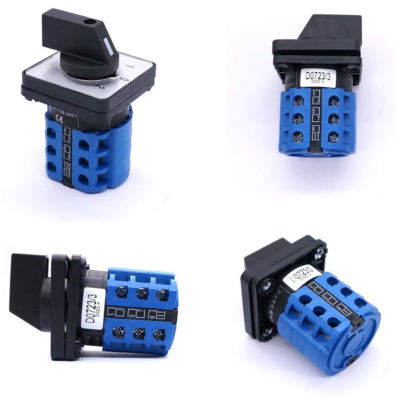 Taiss Universal Changeover Switch 20A 550V 3 Position 12 Terminals