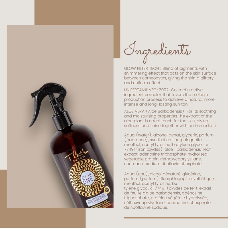 Tanning Accelerator That'so All in One Fresh Water 500ml