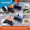 CLEANHOME Heavy Duty Broom with Dustpan Combo Set Indoor and