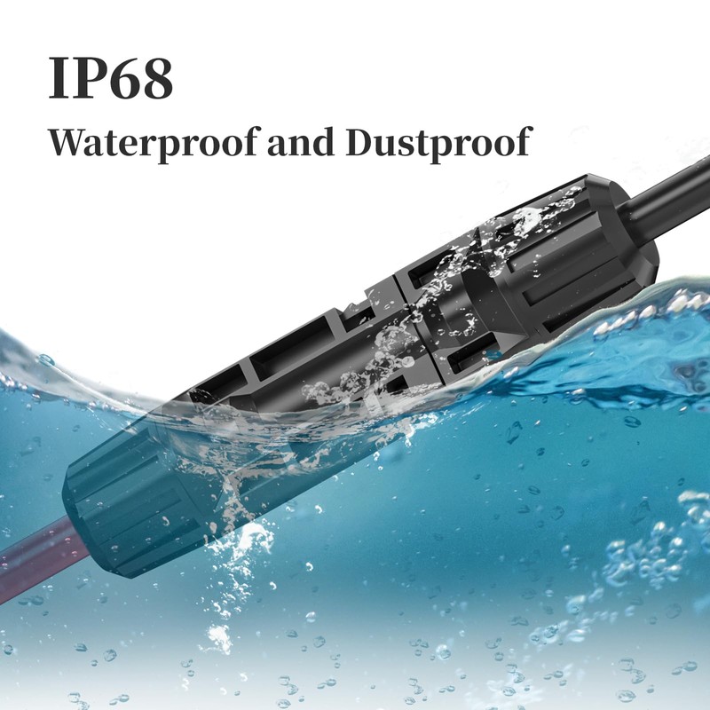 Cleqee Solar Connector Cable for 2 Solar Panels Solar Cable