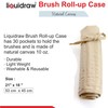 Liquidraw Paint Brush Holder Roll Up Brush Bag 30 Pocket