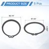 sourcing map 5Pcs 2" Internal Retaining Ring Circlip, 65 Mn
