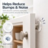Self-Adhesive Door Handle Bumpers for Wall Protection – Transparent Soft
