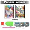 DCIDBEI A5 Diamond Painting Notebook Set of 2 Heart Dragonfly
