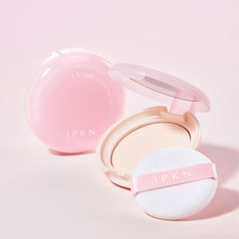 IPKN Shine Glowing Pact 5.5g 1+1 / Tone-up + Smooth Skin + Makeup Fixing + Clean Finish / 입큰 샤인 글로잉 팩트 5.5g 1+1  톤업+매끈피부+메이크업픽싱+깔끔피니쉬