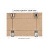 Quadro Clip Frame 5x7 inch Borderless Frame, Box of 2