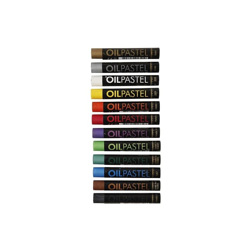 Creativ 38140 Gallery Oil Pastel - Metallic, thickness 11 mm,