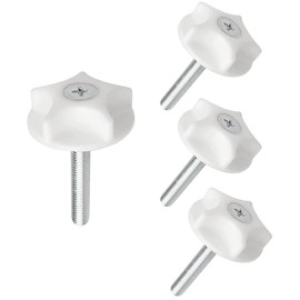 QIRUIRED 4 Pcs M8 x 51mm Headboard Fixings Bolts Easy Fit Headboard Screws and Washers Bolt Screw Firm Fixation for Divan Beds Fittings