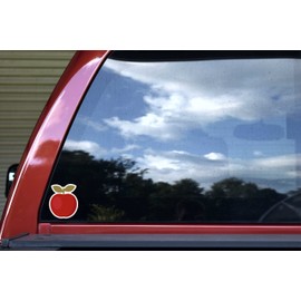 StickerTalk Apple Vinyl Stickers, 1 Sheet of 2 Stickers, 2.75 inches by 3.25 inches Each
