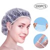 100 Pcs TapóN Gorro De Ducha PláStico Desechable Elastic Thick