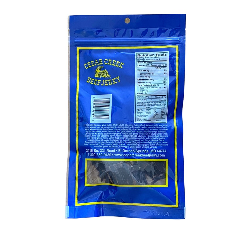 Cedar Creek | Air-Dried Thinly Sliced | 4oz pack |