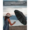 KLYOZO Travel Umbrella Automatic Open Windproof - 80 Ribs &