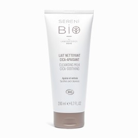 Sérénibio Reinigungsmilch Centella Asiatica - Zertifiziert Bio Vegan und Fair - Beruhigt und Reinigt - Feuchtigkeitsspendende Reinigungsmilch für Gesicht und Körper für Ultra-empfindliche Haut - 200ml