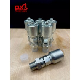 OX 6 Pack Aftermarket Parker Series 43 11343-6-6 3/8" NPT Male Swivel -  3/8" Hose