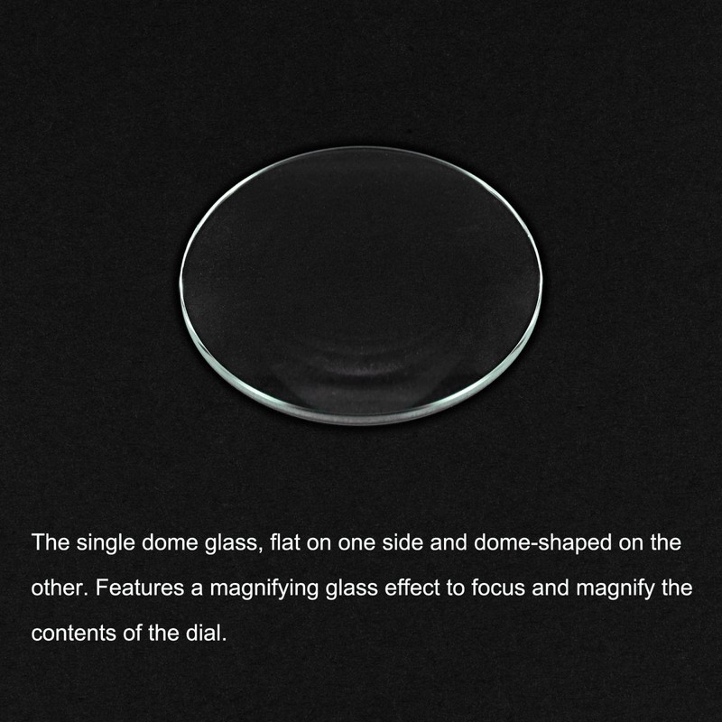 sourcing map 8 Pack 34 mm Crystal Lens Single Dome
