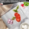 Titan Chopping Board for Kitchen, 304 Stainless Steel, Double-Sided, Guarantees