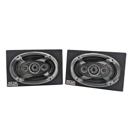 SDX Audio 6x9" 4-way Car Speaker System Hatchback Box (a pair)