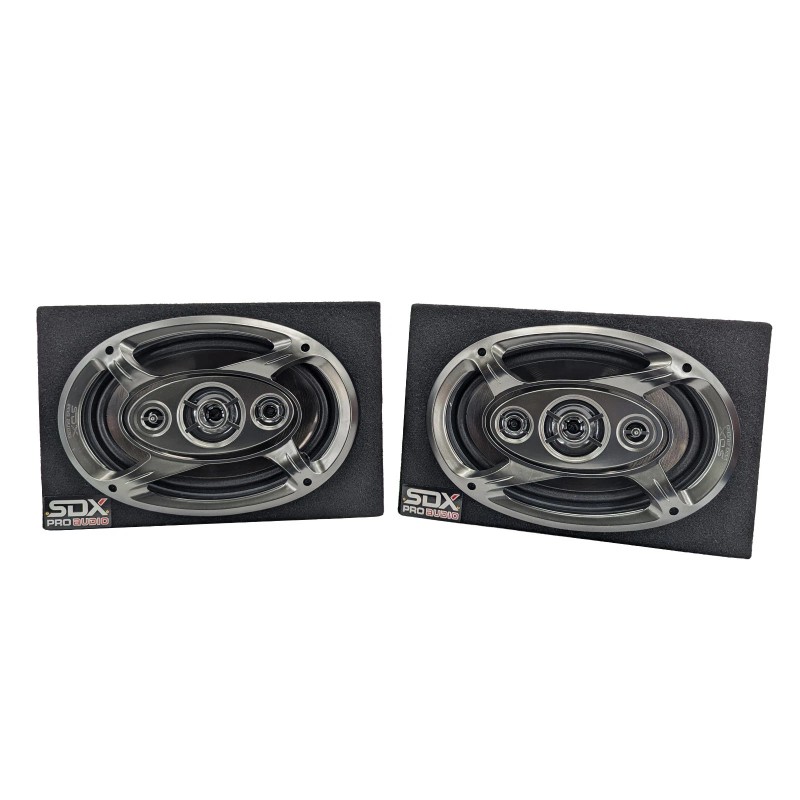 SDX Audio 6x9" 4-way Car Speaker System Hatchback Box (a