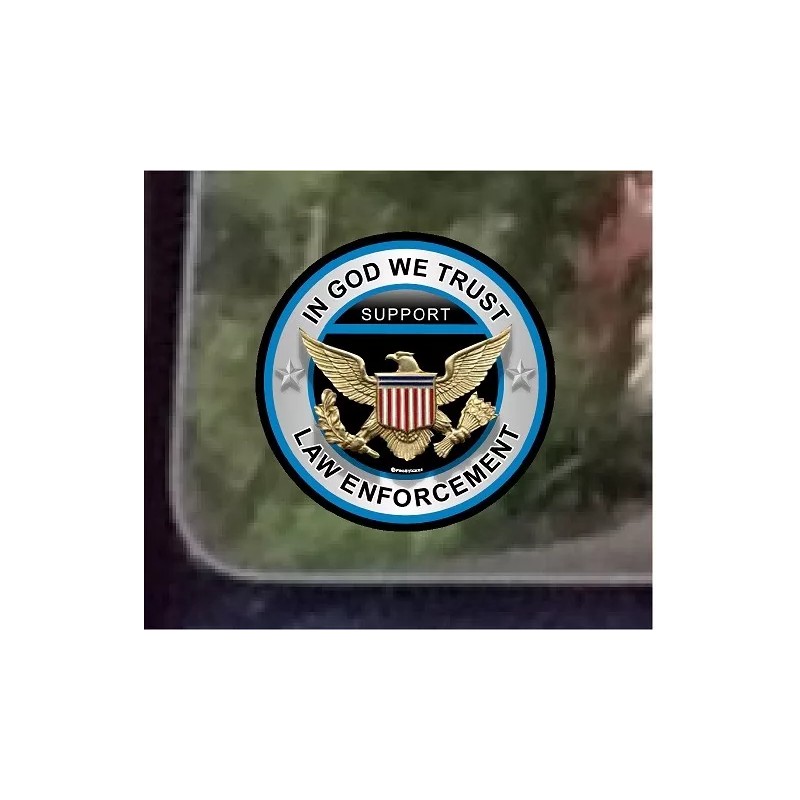 ProSticker.com ProSticker 309 (One) 4" In God We Trust Support