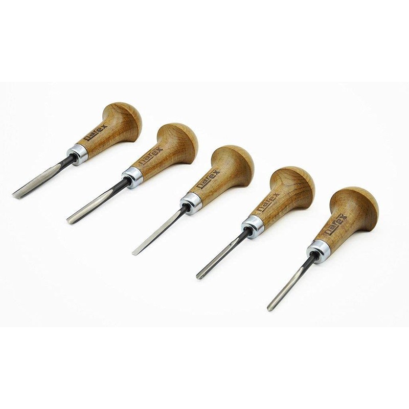 Narex Palm Carving Chisel Set, Set of 5 pcs