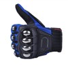 Steel Outdoor Knuckle Motorcycle Motorbike Powersports Safety Gloves (XX-Large, Blue)