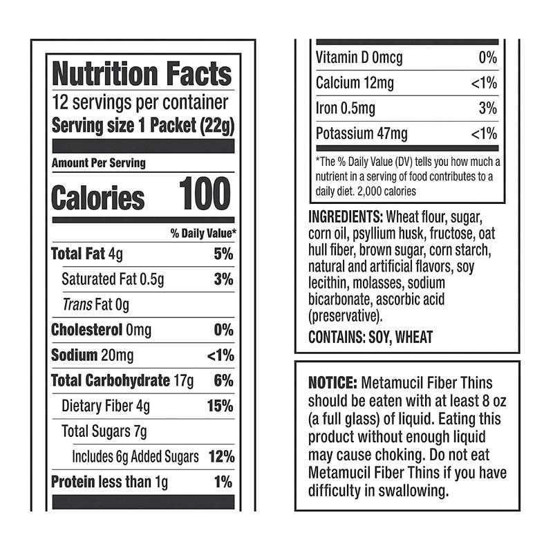 Metamucil Fiber Wafers Apple Crisp Packets, 1 ea